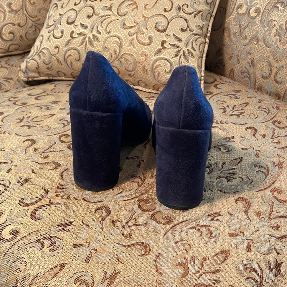 Tory Burch Shoes Blue Suede, Mod Stlye